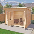 Shire Edgefield 19mm log cabin 11x6 – exterior view