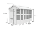 Composite Apex Potting Shed 10X6APSFFCOMP - dimensions