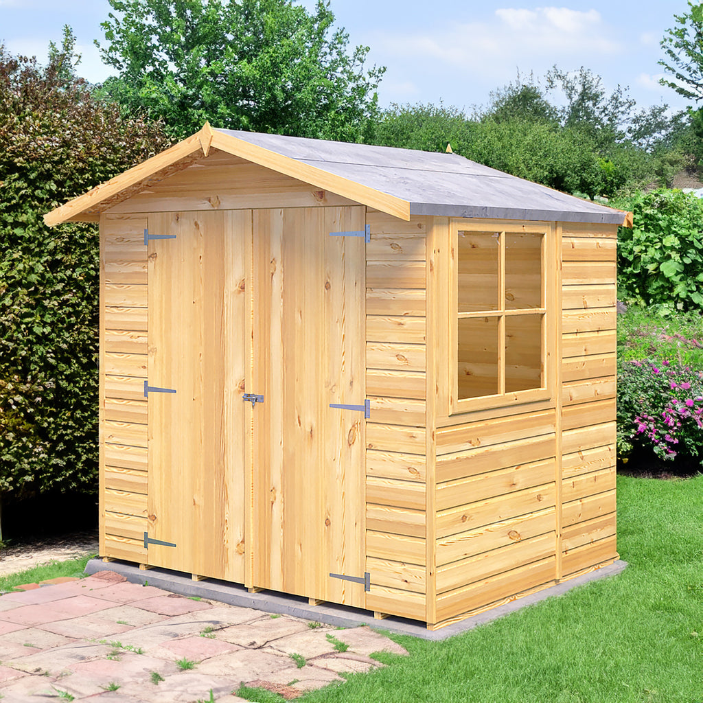 Shire Alderney Shiplap Shed 7ft x 5ft – front view