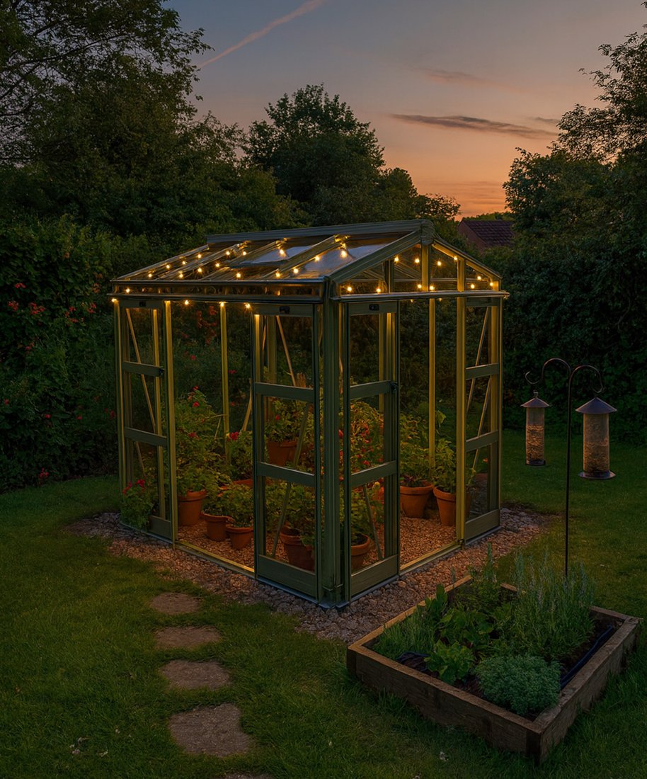 Elite Sanctuary 6 Greenhouse – garden room configuration