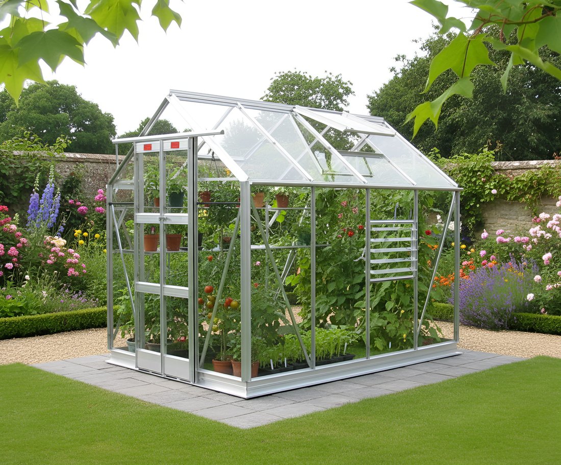 Elite Streamline Greenhouse – 5x8 exterior