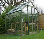 Elite Streamline Greenhouse – olive powder-coated finish