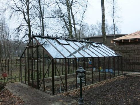 Elite Titan 1000 Greenhouse – 20x10 brown powder-coated finish