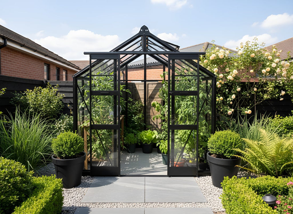 Elite Titan 700 Greenhouse – black powder-coated finish