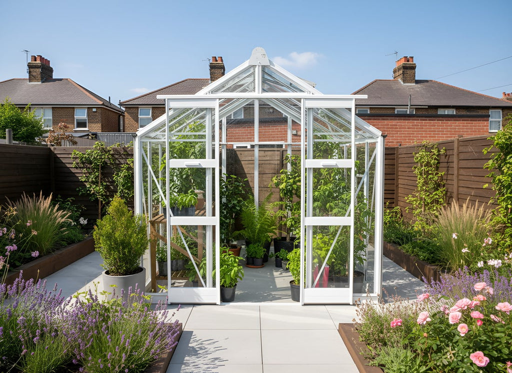 Elite Titan 700 Greenhouse – white powder-coated finish