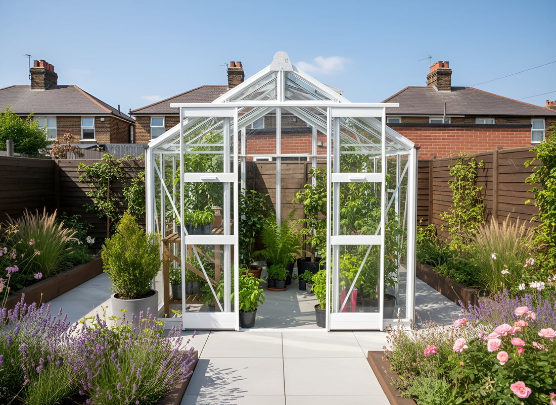 Elite Titan 700 Greenhouse – white powder-coated finish