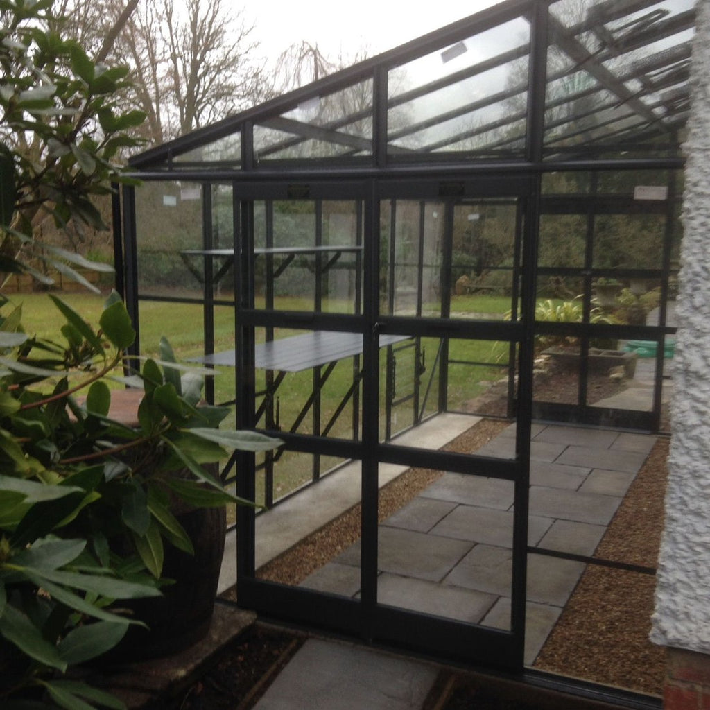 Elite Titan K800 Lean To Greenhouse – 8x16 grey powder-coated finish