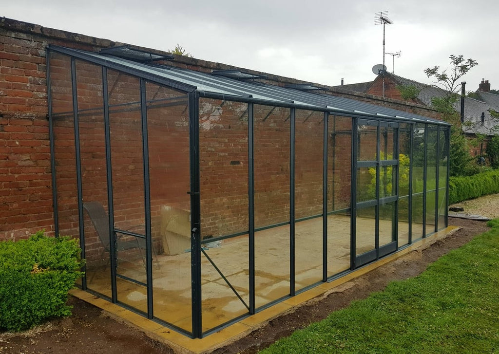 Elite Titan K800 Lean To Greenhouse – 8x20 toughened glazing