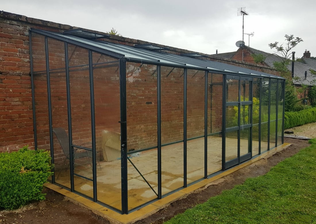 Elite Titan K800 Lean To Greenhouse – 8x20 toughened glazing