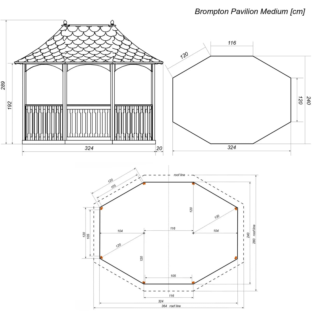 The Elford Pavilion Gazebo – LOJ Collection by Lichfield Garden Buildings