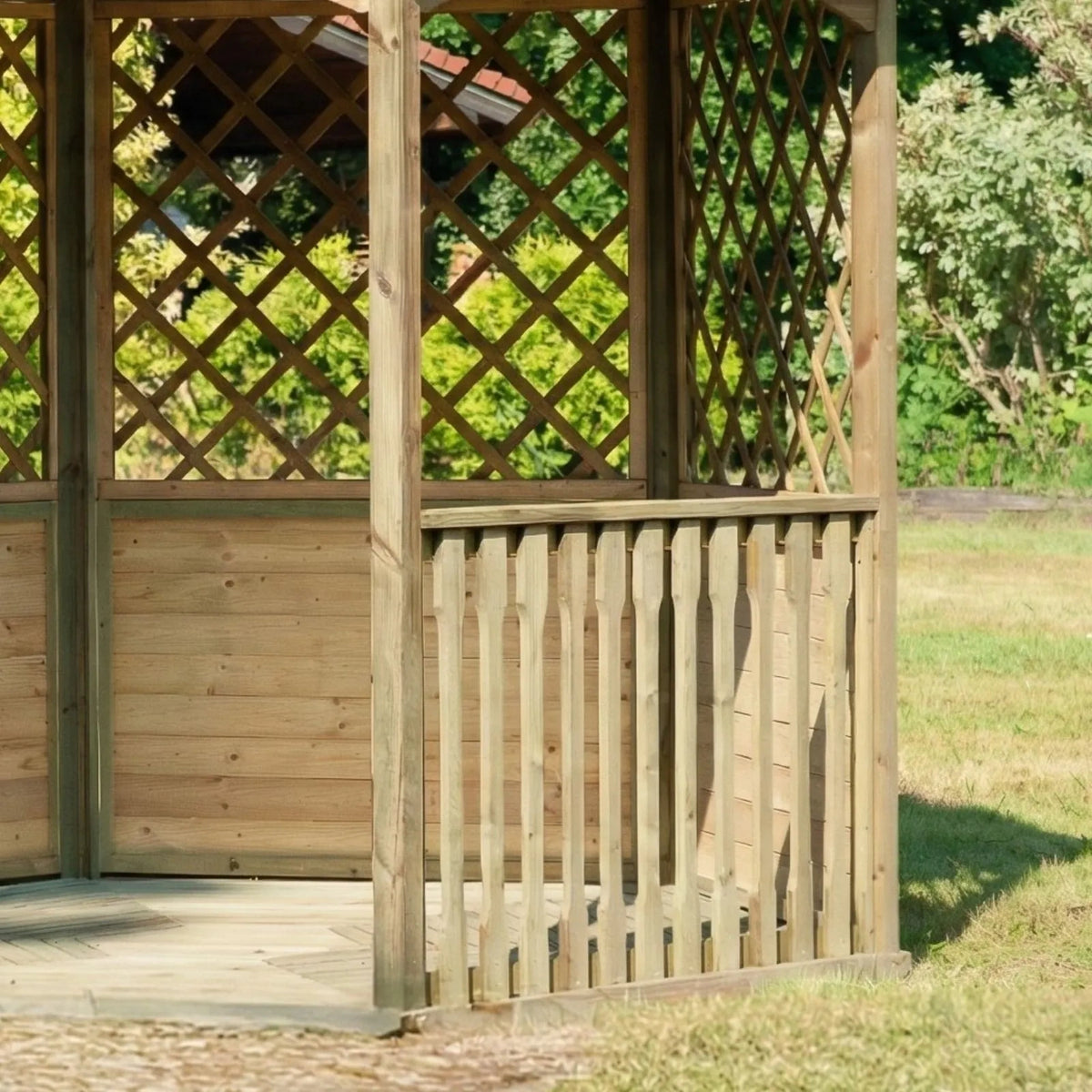 Carleton Gazebo garden setting