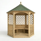 Carleton Lite Gazebo garden setting
