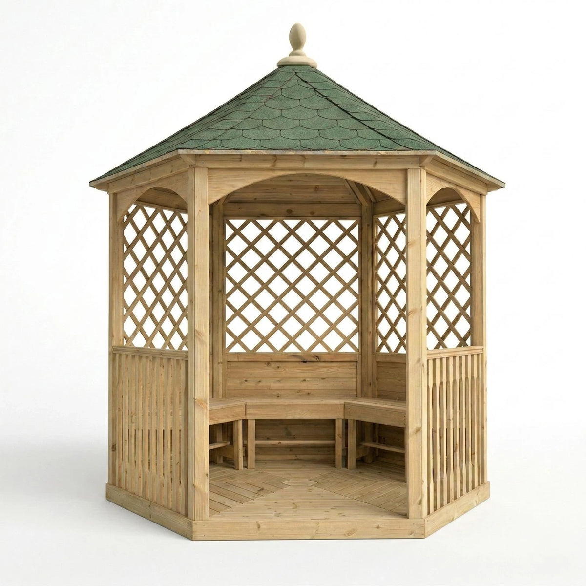 Carleton Lite Gazebo garden setting