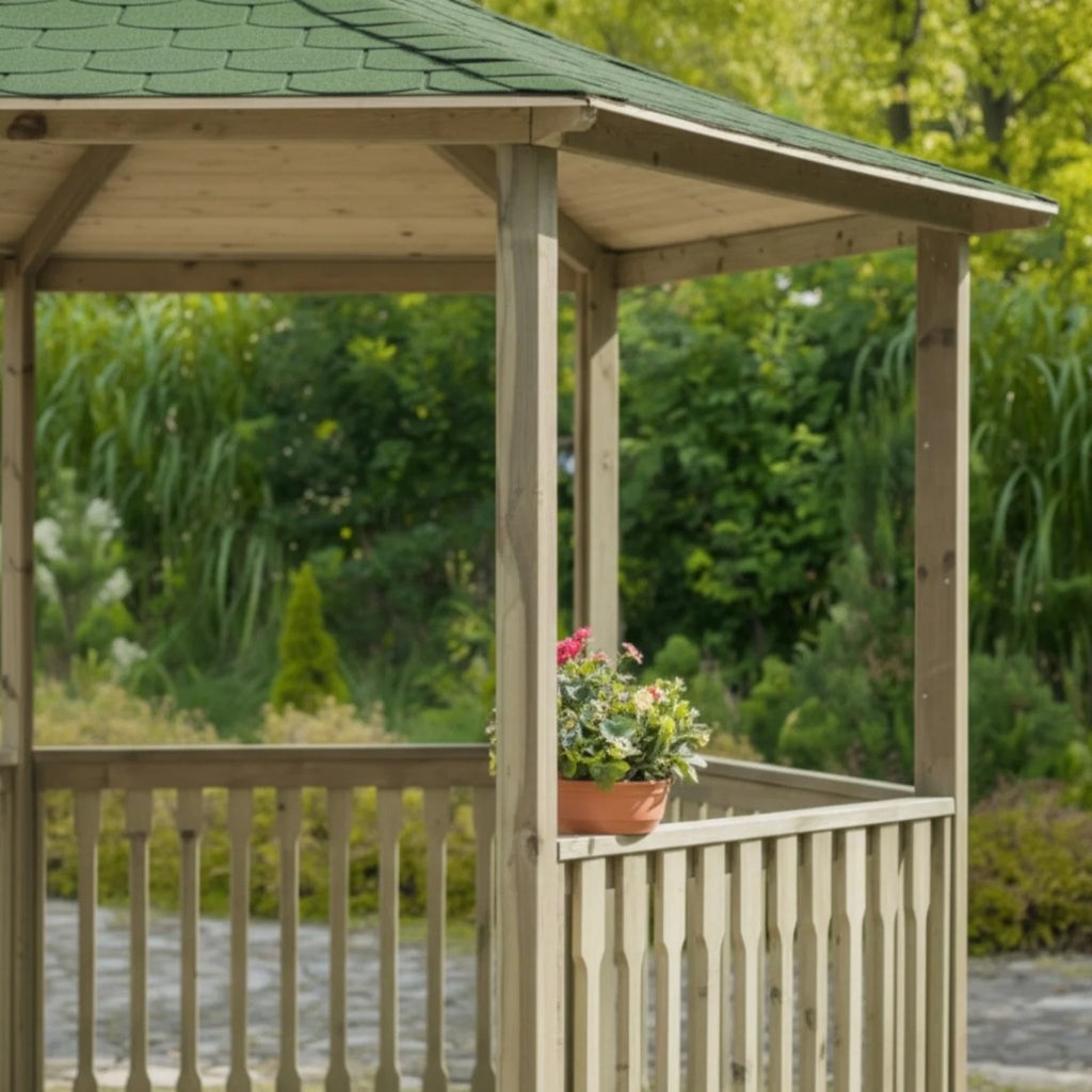 Galia Gazebo garden setting