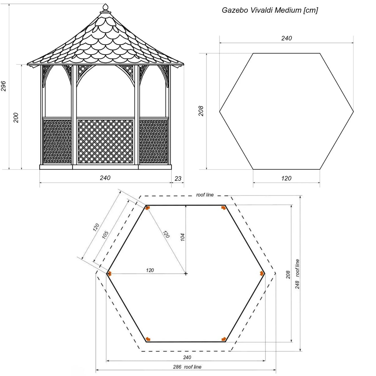 Vivaldi Gazebo detail