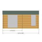 Shire Firestone log cabin – render view 1