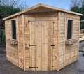 LOJ corner shed with apex roof
