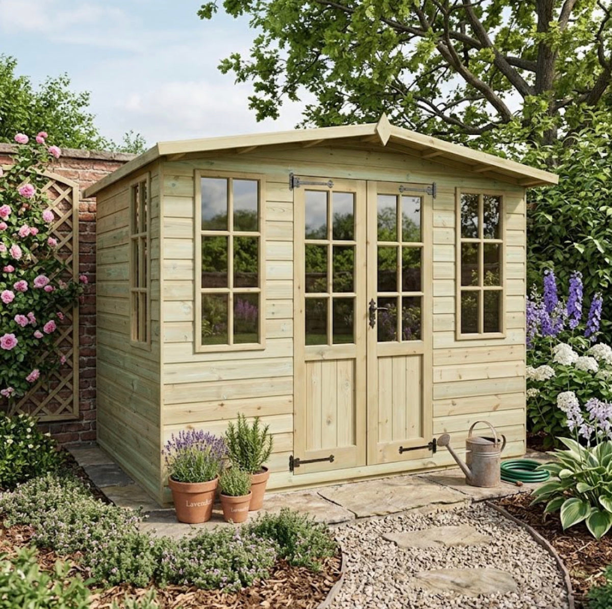 LOJ Georgian summer house with Georgian-style glazing