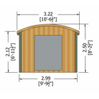 Shire Kilburn log cabin – render