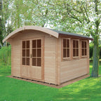Shire Kilburn log cabin – exterior