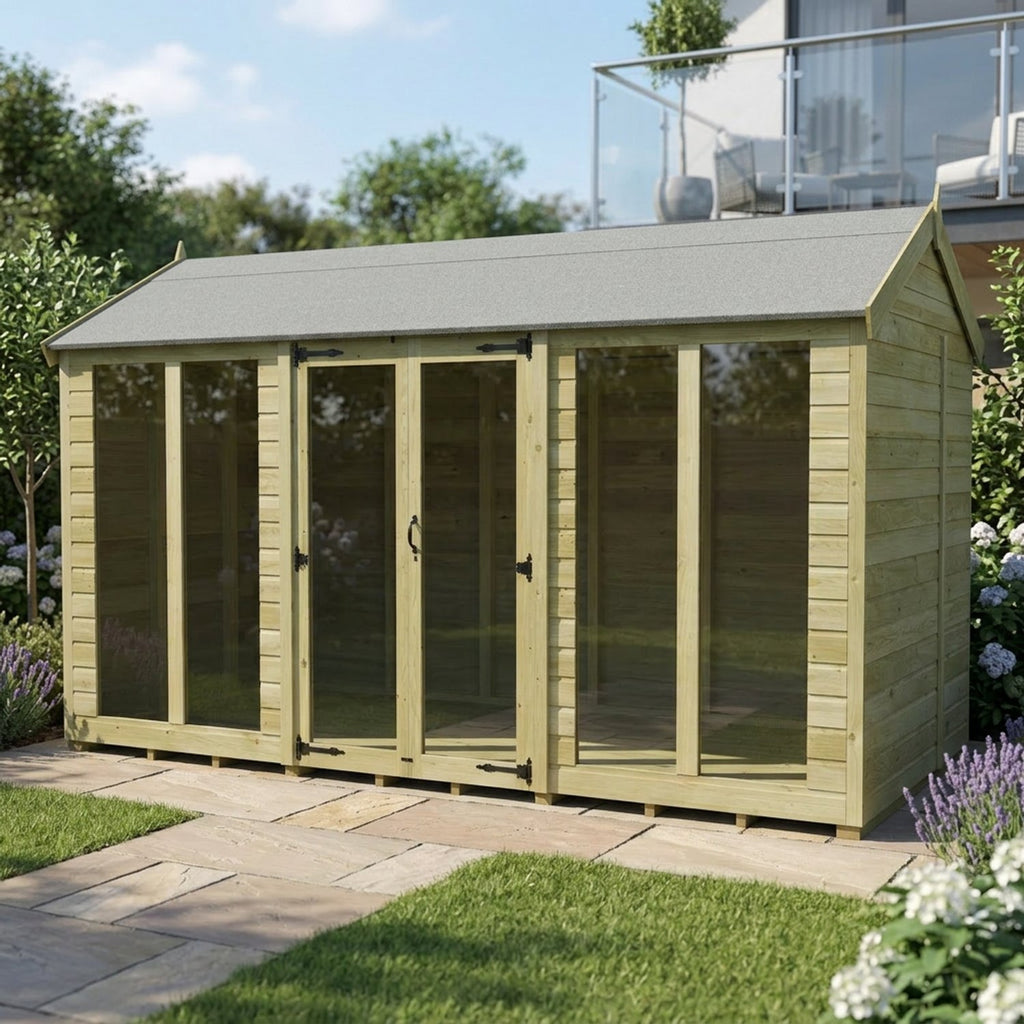 DIY Sheds – Apex Full Glass Summer House