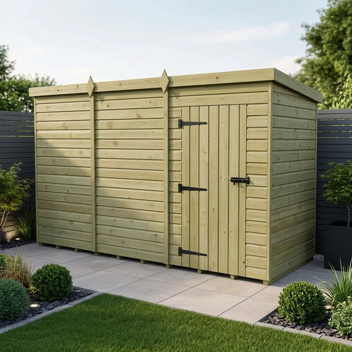 DIY Sheds – Pent Shed – Single Door – view 37
