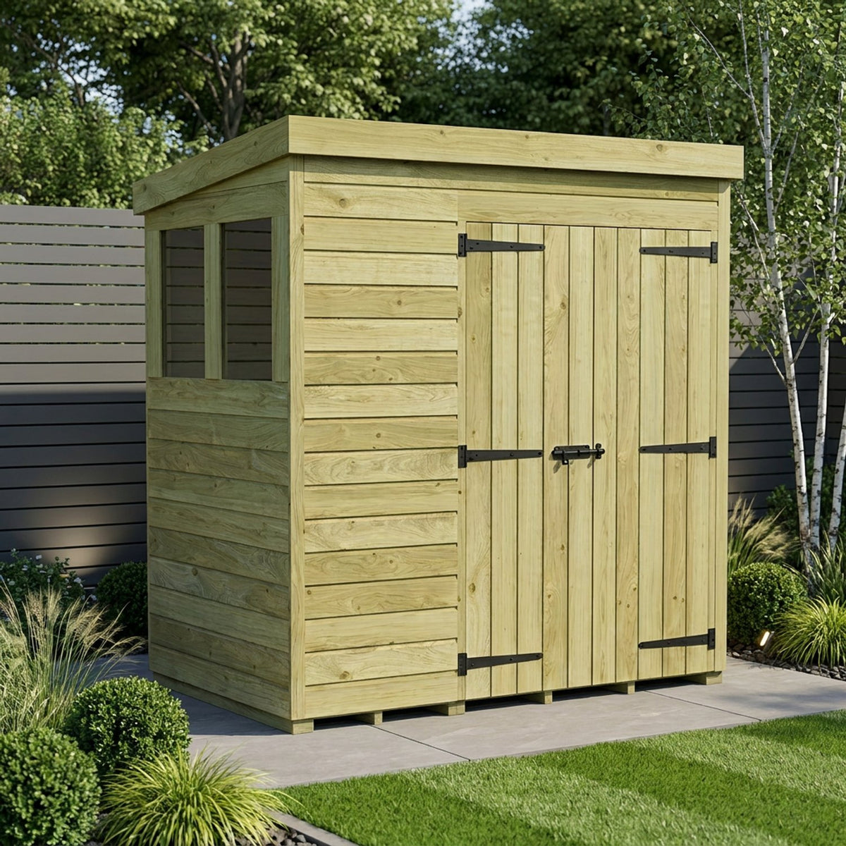 DIY Sheds – Pent Shed – Double Door