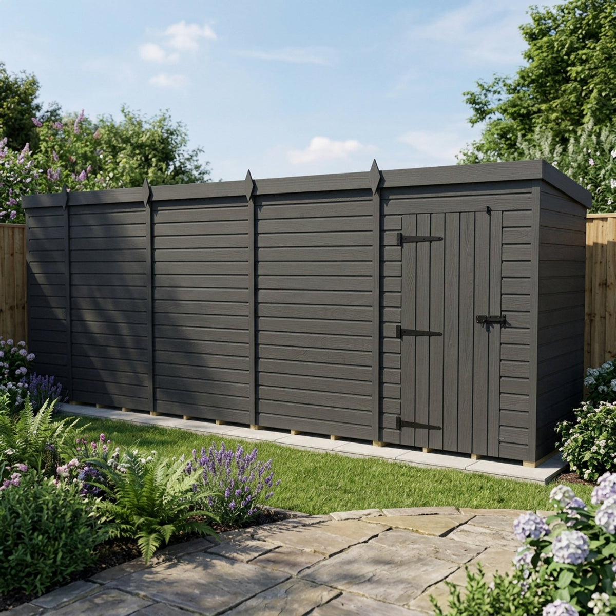 DIY Sheds – Composite Pent Shed – view 101