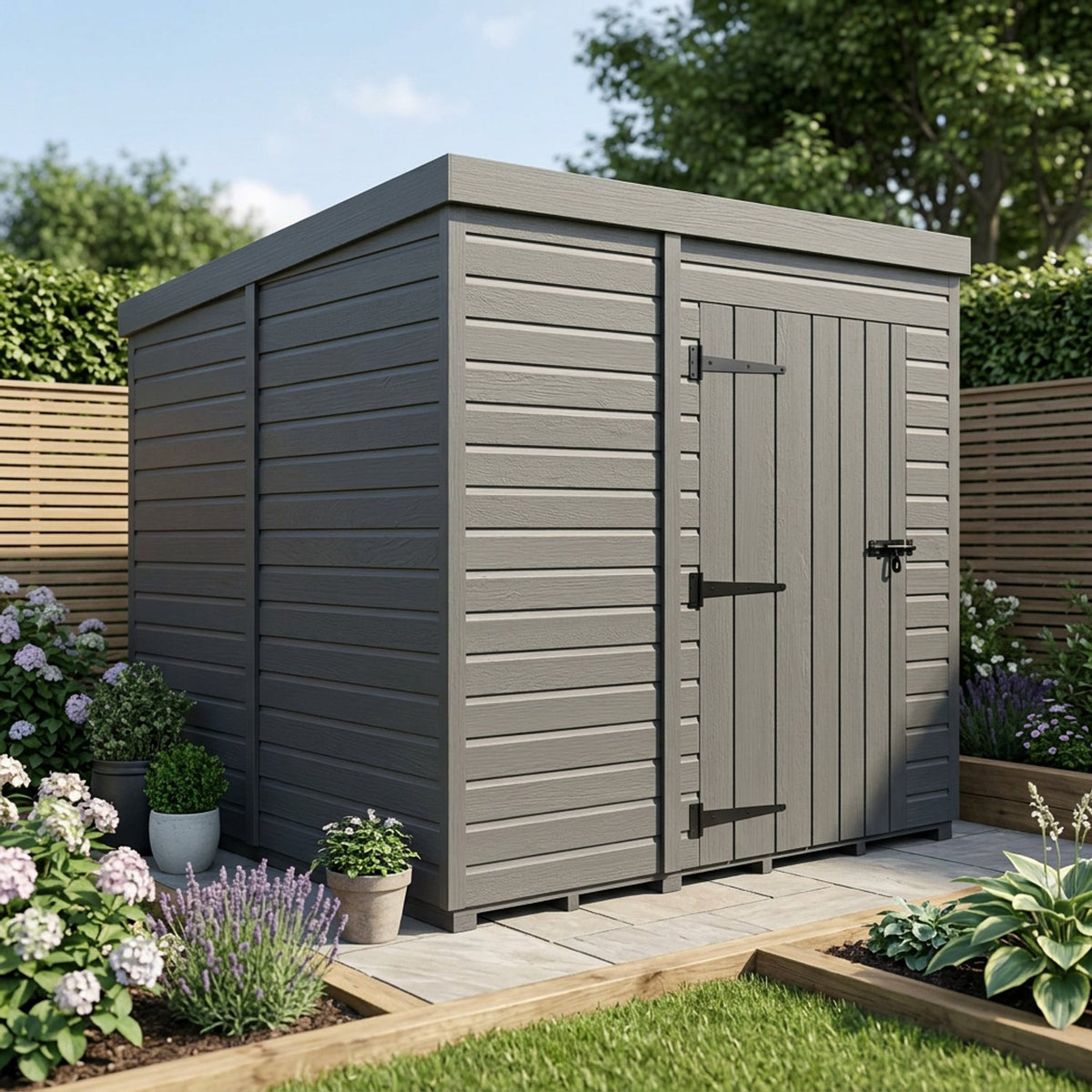 DIY Sheds – Composite Pent Shed – view 237