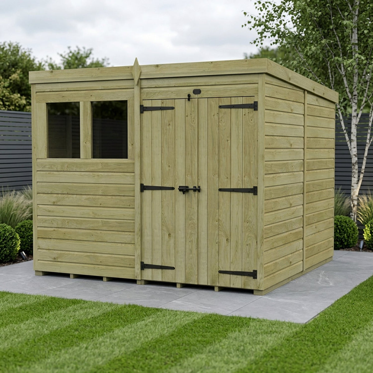 DIY Sheds – Pent Shed – Double Door