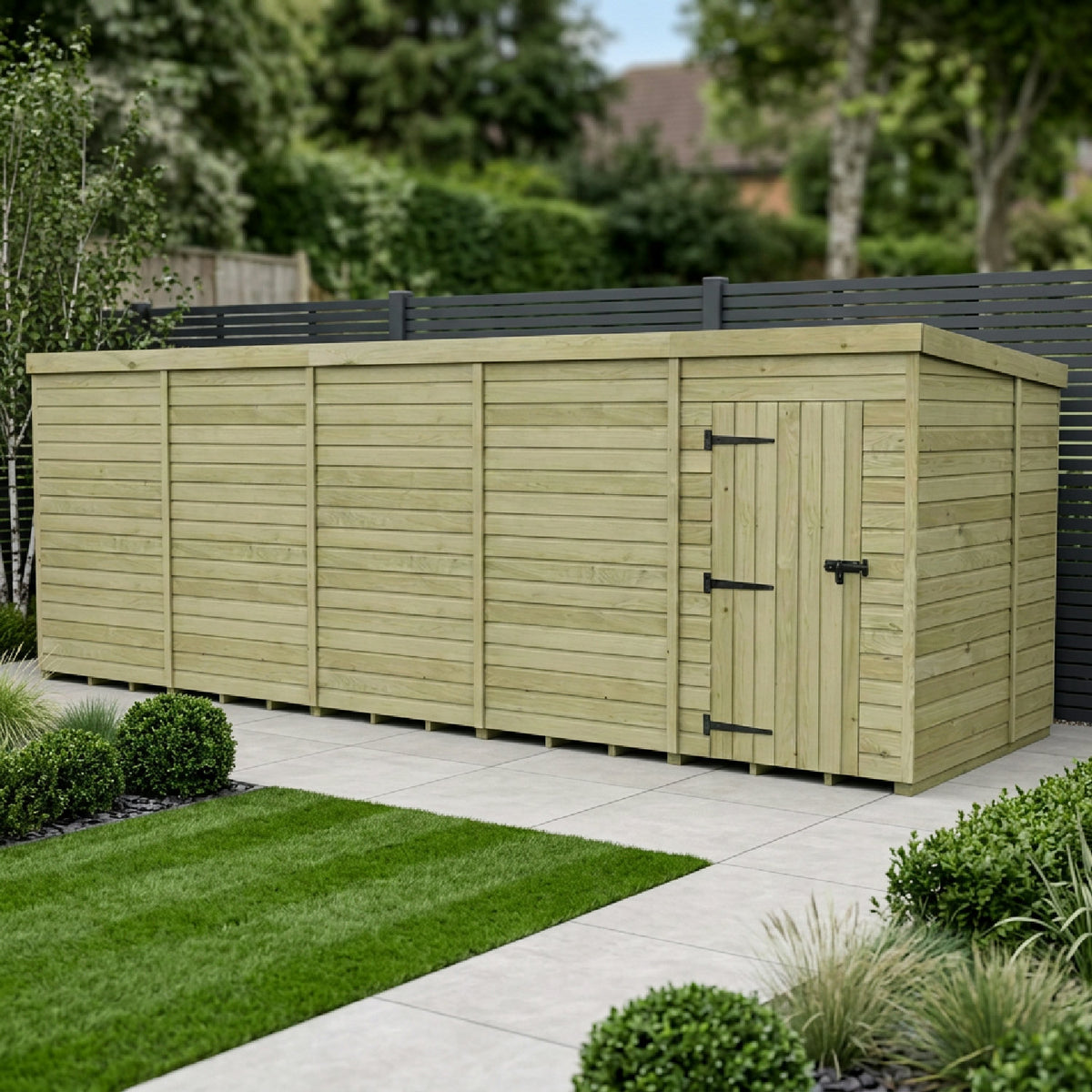 DIY Sheds – Pent Shed – Single Door – view 149