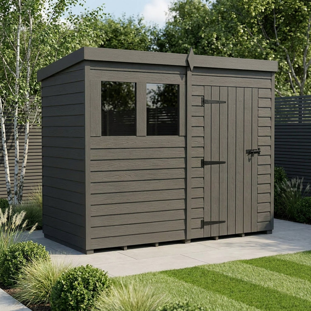 DIY Sheds – Composite Pent Shed – view 214