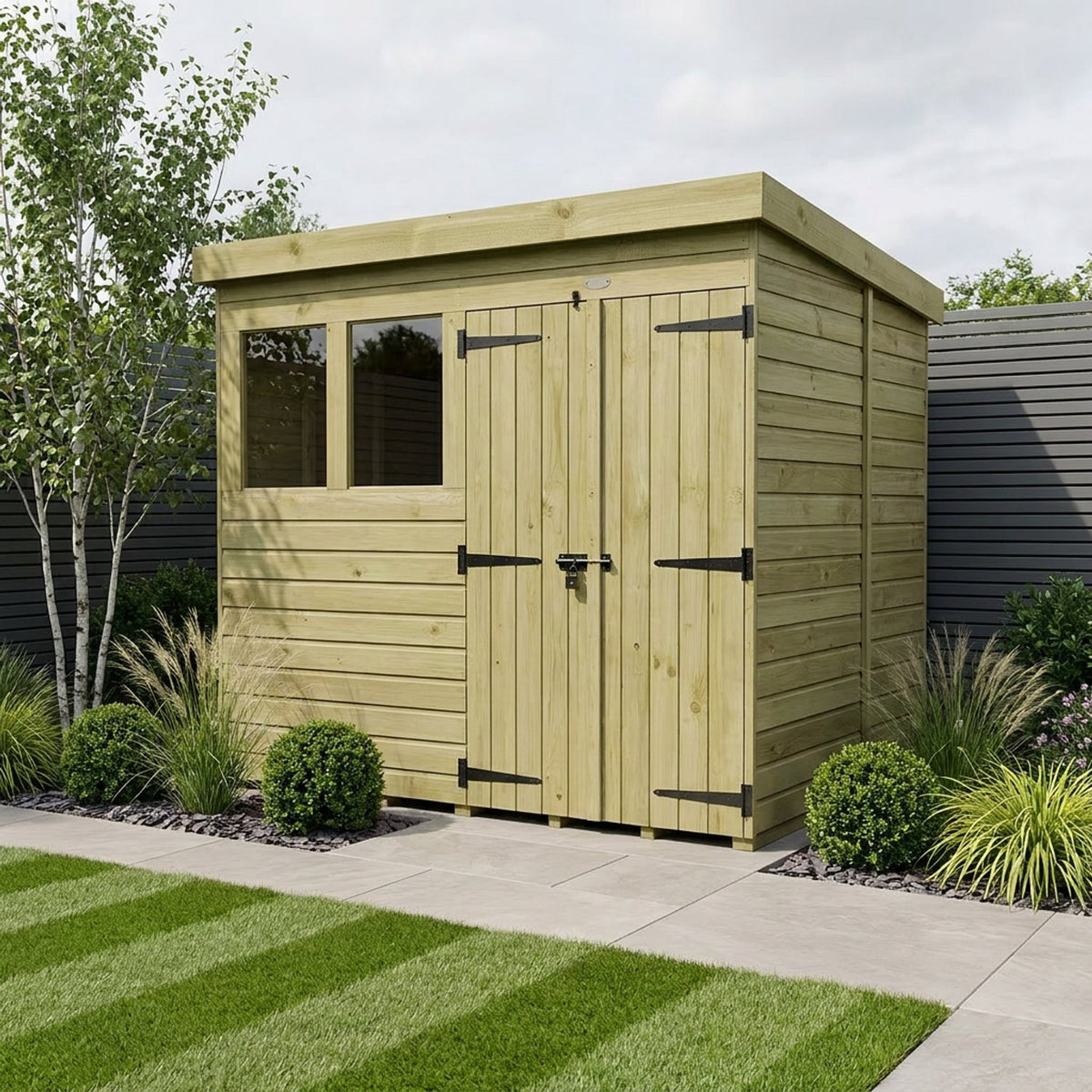 DIY Sheds – Pent Shed – Double Door