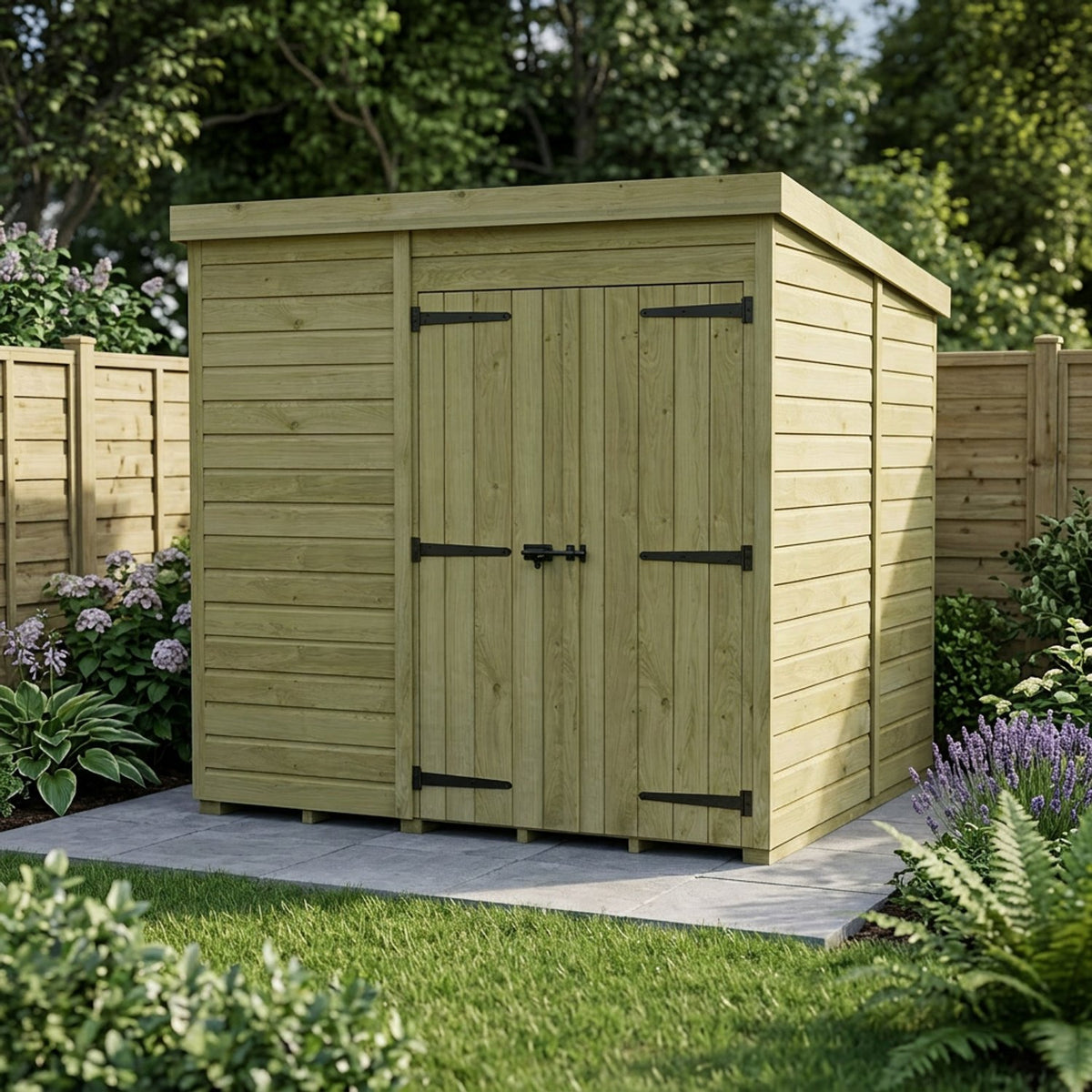 DIY Sheds – Pent Shed – Double Door
