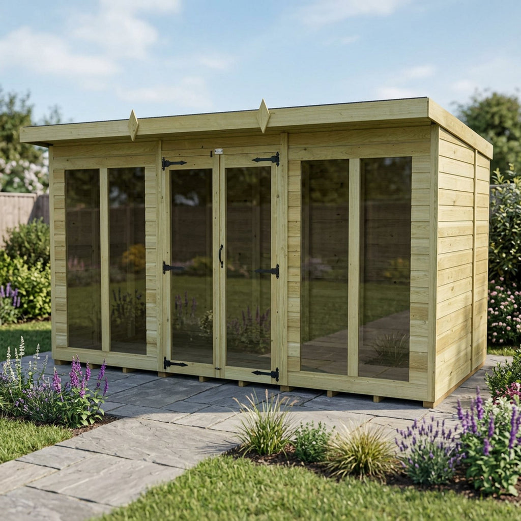 DIY Sheds – Pent Full Glass Summer House