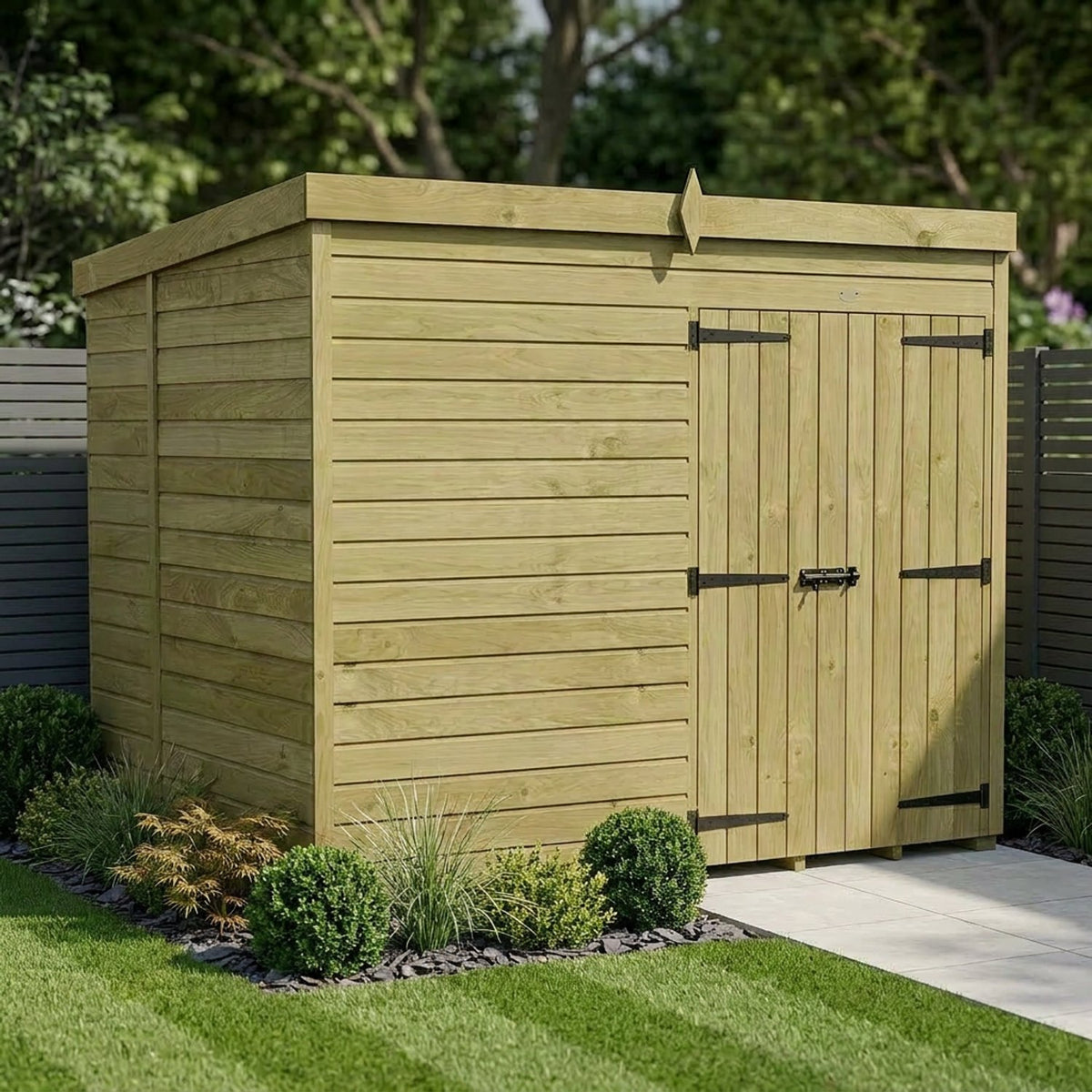 DIY Sheds – Pent Shed – Double Door