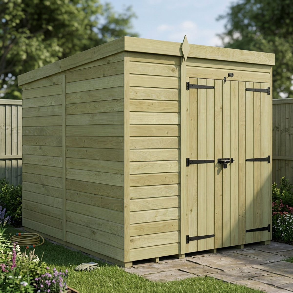 DIY Sheds – Pent Shed – Double Door