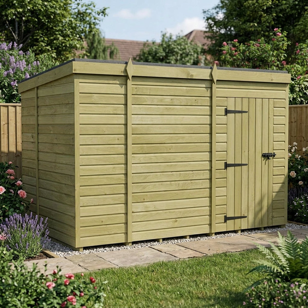DIY Sheds – Pent Shed – Single Door – view 21