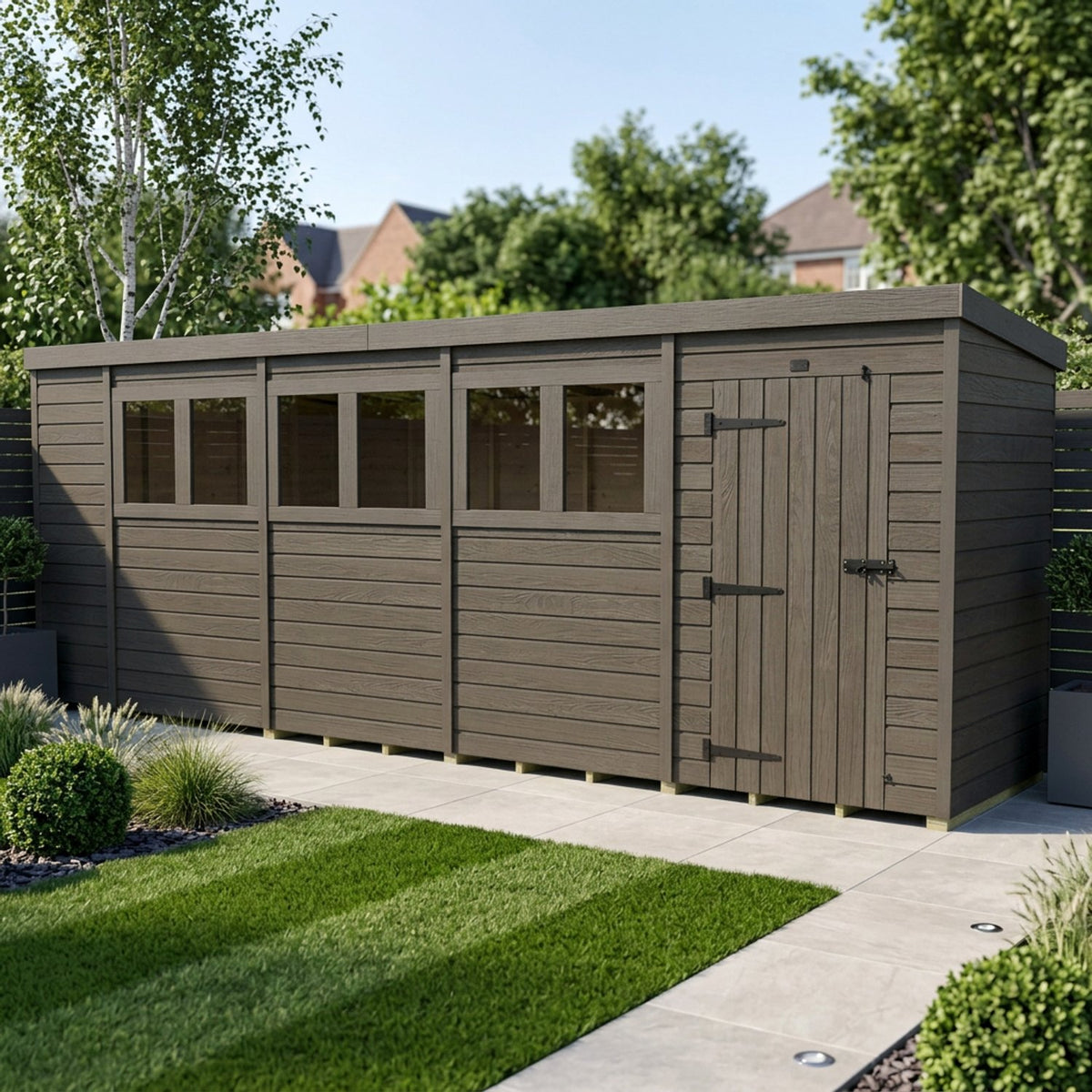 DIY Sheds – Composite Pent Shed – view 130