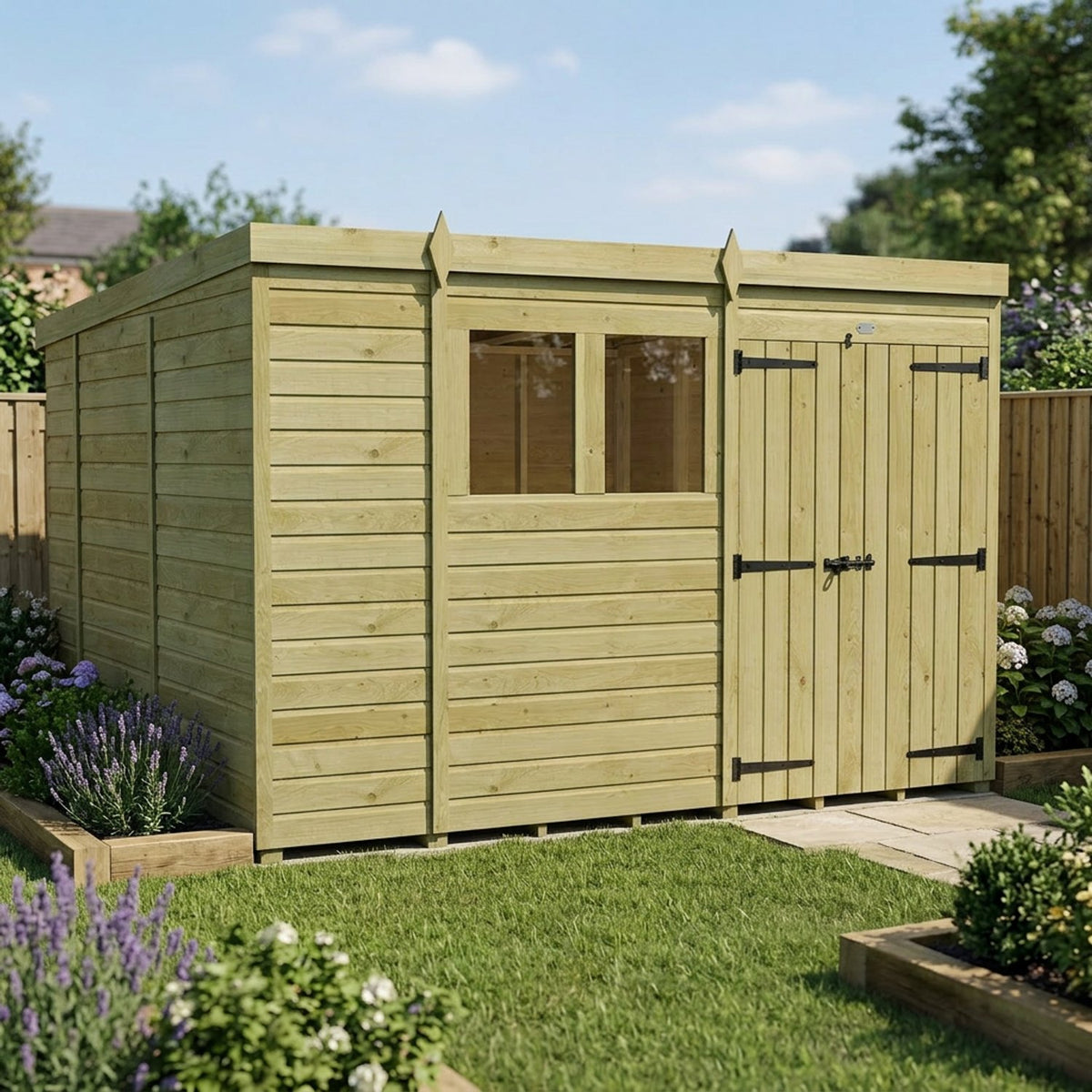 DIY Sheds – Pent Shed – Double Door
