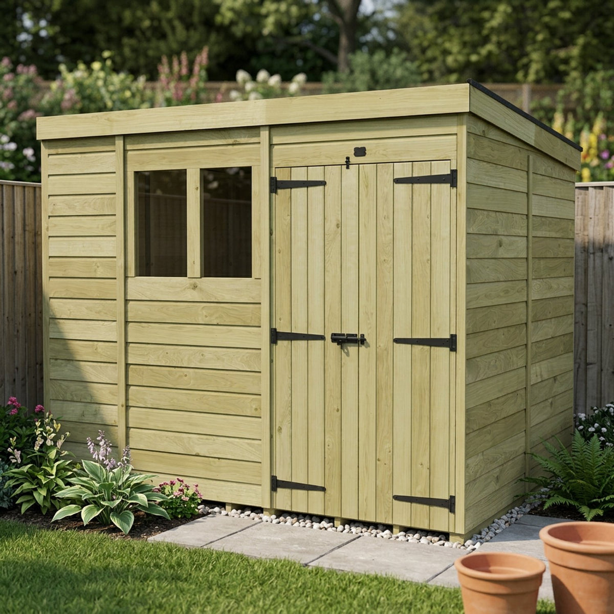 DIY Sheds – Pent Shed – Double Door