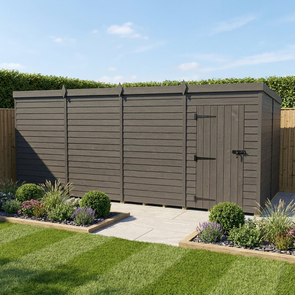 DIY Sheds – Composite Pent Shed – view 95
