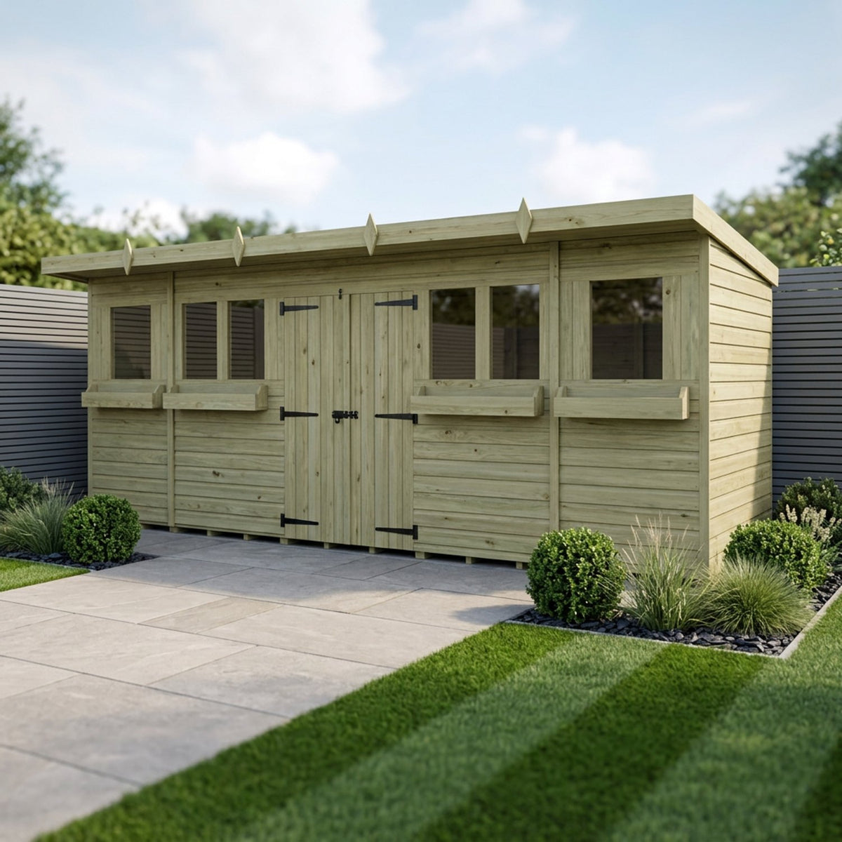 DIY Sheds – Pent Summer Shed