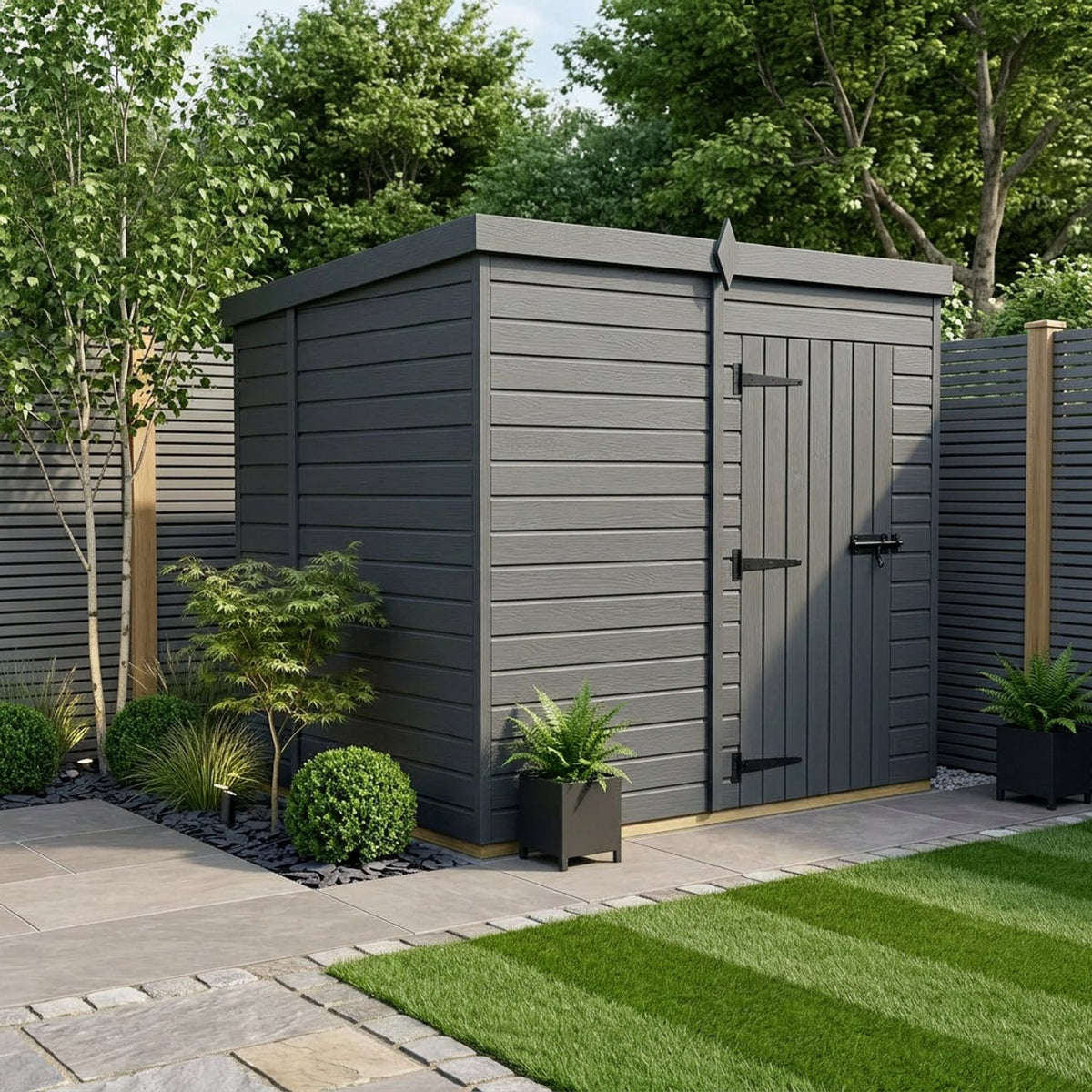 DIY Sheds – Composite Pent Shed – view 217