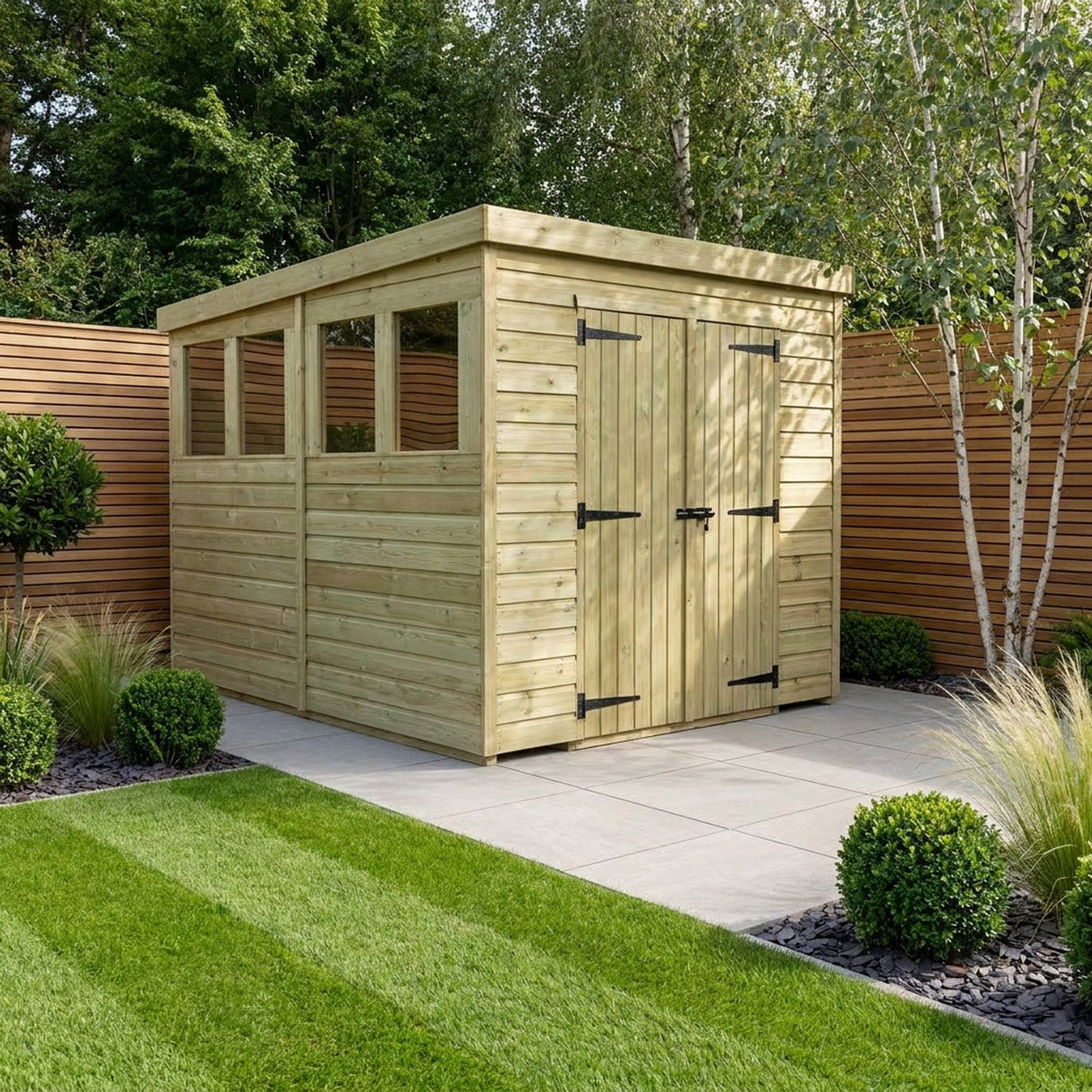 DIY Sheds – Pent Shed – Double Door