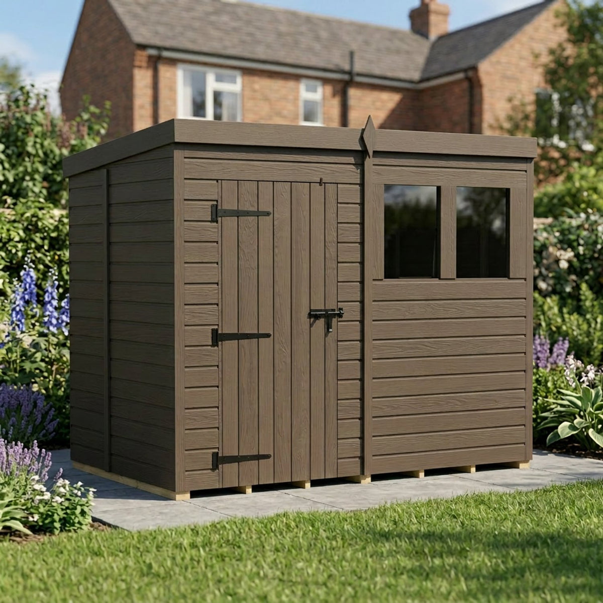 DIY Sheds – Composite Pent Shed – view 216
