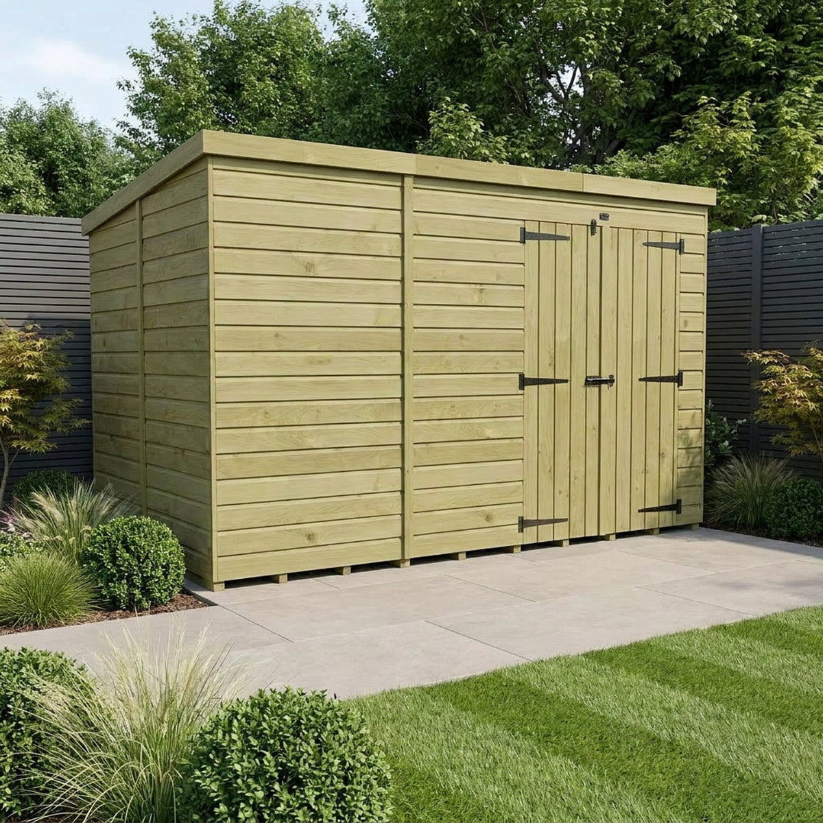 DIY Sheds – Pent Shed – Double Door – view 35