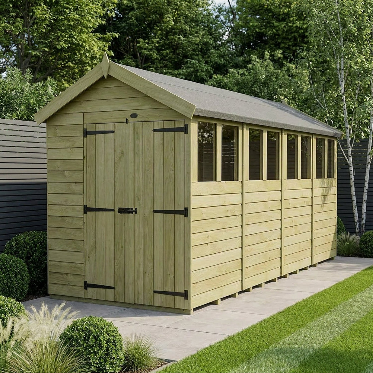 DIY Sheds – Apex Shed – Double Door – view 104