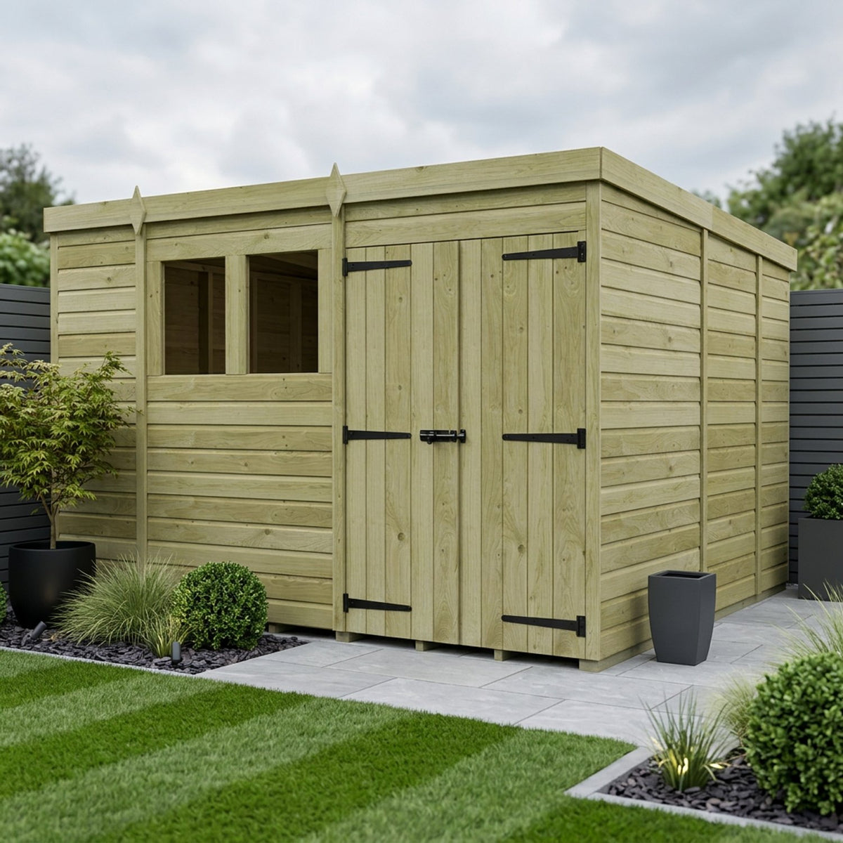DIY Sheds – Pent Shed – Double Door – view 14