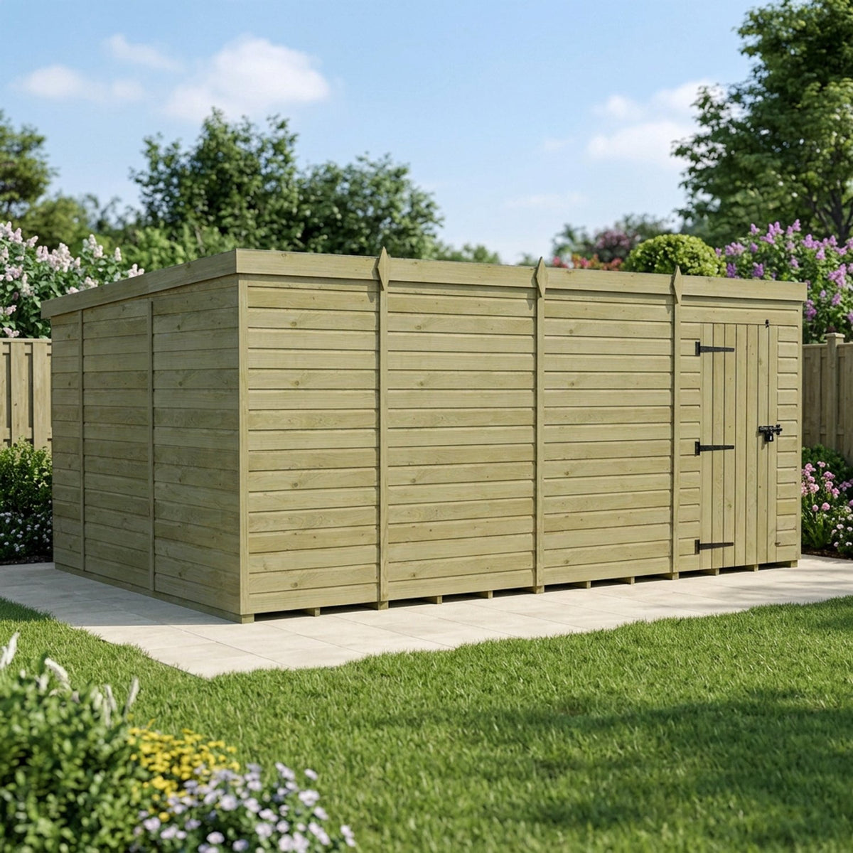 DIY Sheds – Pent Shed – Single Door – view 71